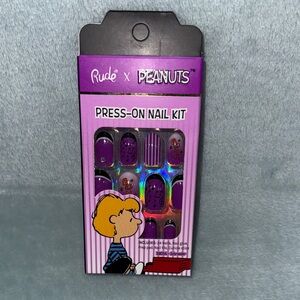 RUDE x Peanuts Purple Press-On Nail Kit